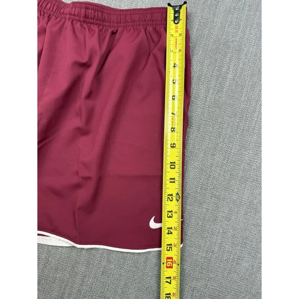 Nike Laser V Women’s Soccer Shorts Large Burgundy Dri-FIT Slim Fit NWT
